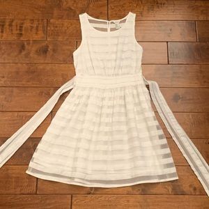 Forever 21 Sheer Striped Skater Dress